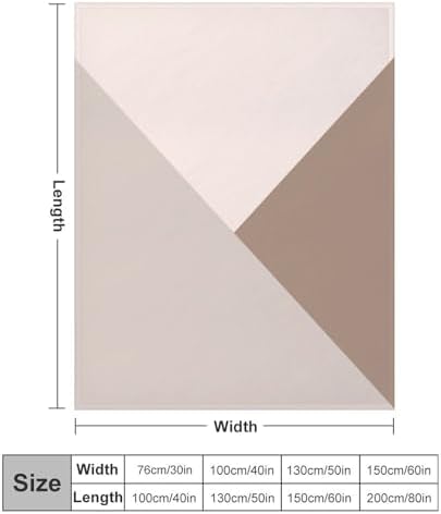 Plush Throw Blanket, Taupe Beige Cream Throws for Couch Sofa Bed Warm