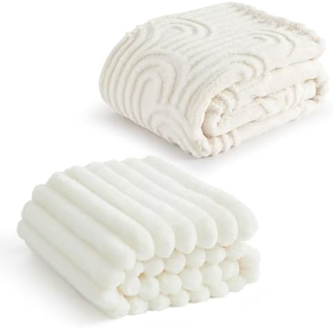 Bedsure King Blanket for Couch&King Size Blanket for Bed, White