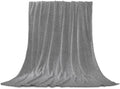Vintage Gray Throw Blanket Modern Minimalist Pure Color Flannel Fleece