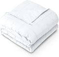 Bare Home Cotton Weighted Blanket (White, 80"x87" 25lbs)