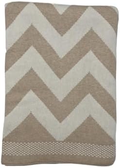 95% Cotton 5% Cashmere Chevron Throw - Chevron Throw Blanket