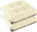 Chair Cushions for Dining Chairs Set of 2, 18"x18"x3", Beige
