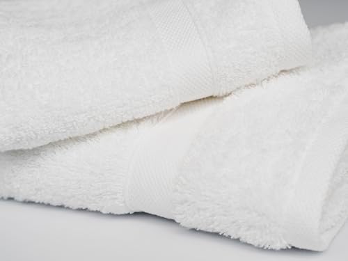 CH White Bath Towels Bulk Pack of 60 (22x44 Inches) – Pure Cotton