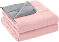 yescool Weighted Blanket for Adults 10lbs Twin Size, 48" x 72", Pink