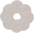 Round Placemats Set of 8 Off White Place Mats Washable Woven Placemat