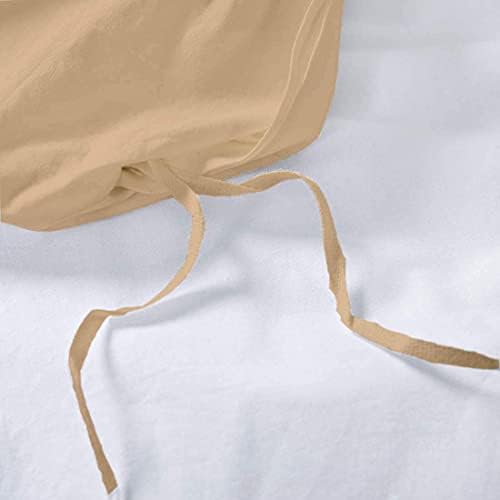 5 PC Duvet Cover Set Ultra Soft Queen/Full -Taupe Solid Simple Style