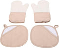 Oven Mitts Pot Holders Set 500F Silicone Kitchen Oven Gloves