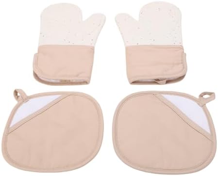Dioche Set Silicone Oven Oven Mitts Pot Holders Set 500°F Silicone