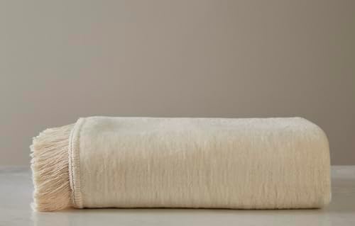 DownTown Company Throw Blanket for Sofa – Couch, 100% Cotton Soft