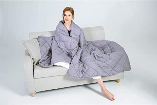 Diamond Weighted Blanket (Grey, 80''87'' - 25LB)