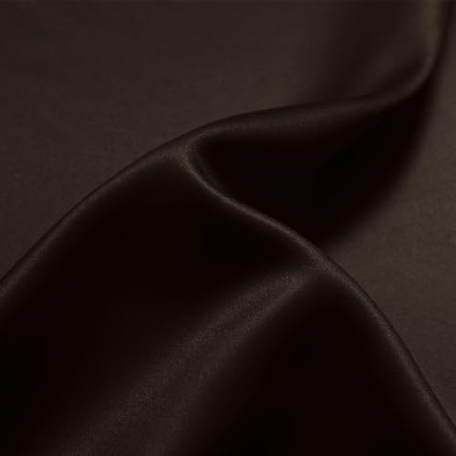 SimpleHome Ombre Rod Pocket Brown Curtains for Bedroom, 42Wx72L