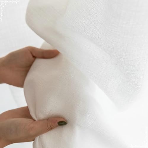 Beydodo Bedroom Curtains 63 Inches Long, Semi Sheer Curtains for