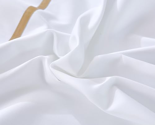 Duvet Cover Set 3 pcs(1 Duvet Cover+2 Pillowcases) 100% Cotton Sateen