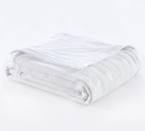 Royal Hotel Bedding 2-Ply Sheet Cool Cotton Blanket, Soft Breathable