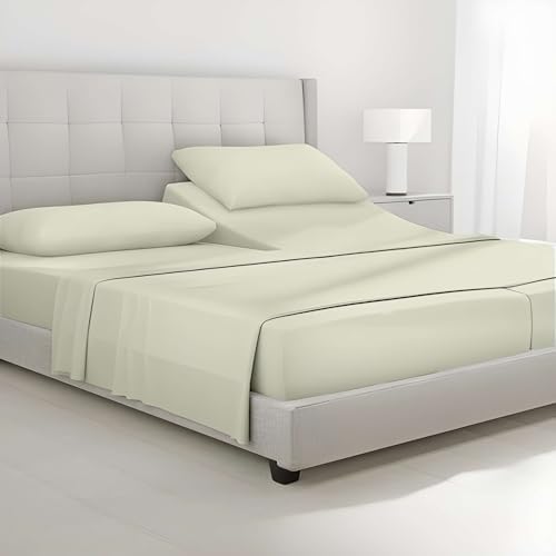 Split King Bed Sheet Set 7 Piece Cotton Split Sheets Set for