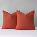 Mixhug Decorative Linen Throw Pillow Covers, Farmhouse Cushion Covers