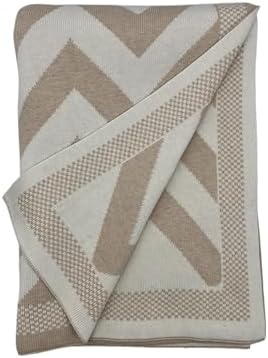 95% Cotton 5% Cashmere Chevron Throw - Chevron Throw Blanket
