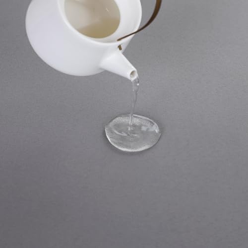 FOLINS&HOME 2 Pack Grey Rectangle Tablecloth, 60 x 120 Inch Table