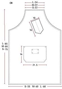 Barbershop Hairdresser Utility Unisex Brown Apron With Pockets Leather