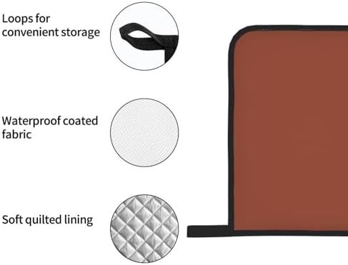 4 Pieces Oven Mitt and Pot Holder Sets, Minimalist Simple Basic Solid