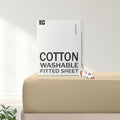 FreshCulture Pure Cotton Fitted Sheets Twin XL Size, 300 Thread Count