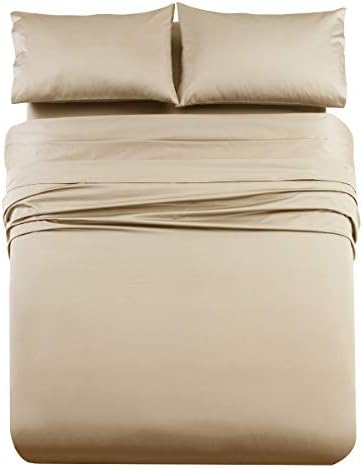 Oversized King/Cal King Flat Sheet, 1000TC Pure Cotton, Cut & Sewn in