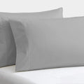 2 Pcs Queen Pillowcase Set 20x30 Inch, 100% Cotton, Light Grey