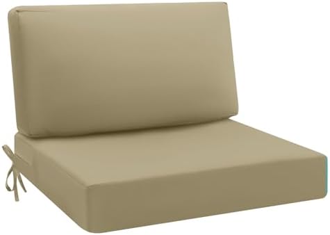 idee-Home Outdoor Cushions for Patio Furniture, Outdoor Seat Cushion