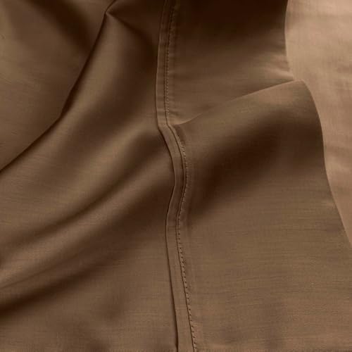 SUPERIOR Egyptian Cotton 530 TC Deep Pocket Sheet Set, Full, Taupe