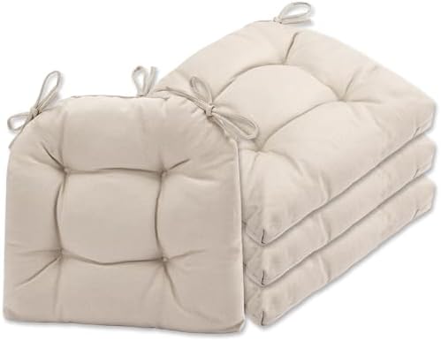 SQUARE MOON Chair Cushions for Dining Chairs, 3 Inch Thick Comfortable