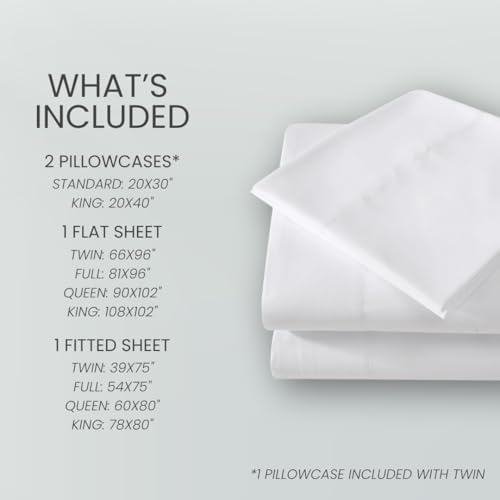 1888 Mills Full Sheet Set – 4 piece Bedding – Soft and Shrinkage