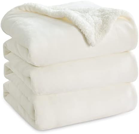 Bedsure GentleSoft Sherpa Fleece Blankets King Size for Bed