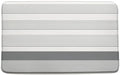 GCTNBJL Striped Gray and White Runner Bath Mat Modern Boho Farmhouse