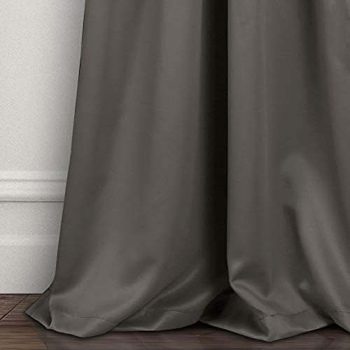 Lush Decor Insulated Grommet Blackout Window Curtain Panels, Pair, 52"