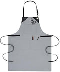 Women Canvas Adjustable Long Waist Aprons with Pockets