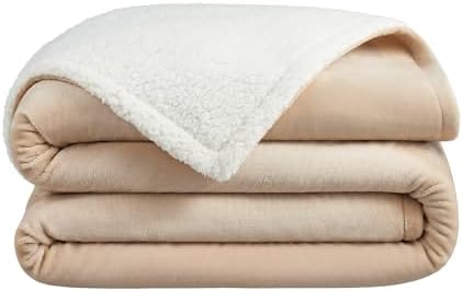 Arkwright Sherpa Fleece Throw Blanket - Plush Fluffy Warm Reversible