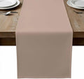 Warm Beige Table Runner 108 Inch Long Dresser Scarves Cotton Linen