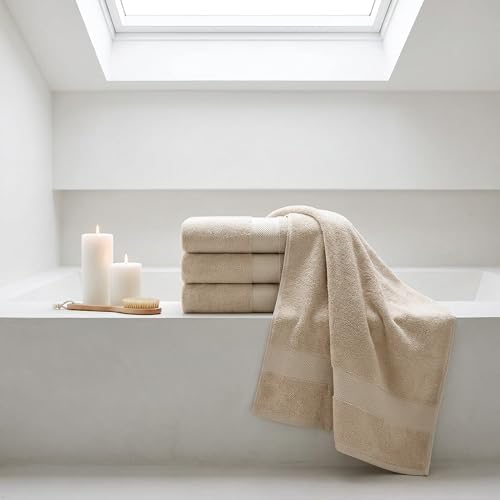 6 Piece Bath Towel Set, 630 GSM Absorbent Cotton Bath Towels Set