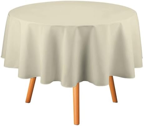 Beige Tablecloth Washable Dinng Table Covers Decorative for Kitchen &