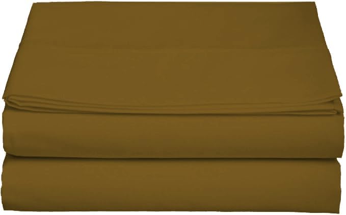 Flat Sheet 1 Piece Oversized King Plus Size (120"x120") Inch 800