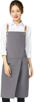 Kitchen Apron Adjustable Cotton Canvas Apron with Pockets for Kitchen