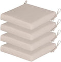 COZYVIDA Outdoor Chair Cushions Pad 20"x20"x3.1" Set of 4,Putty