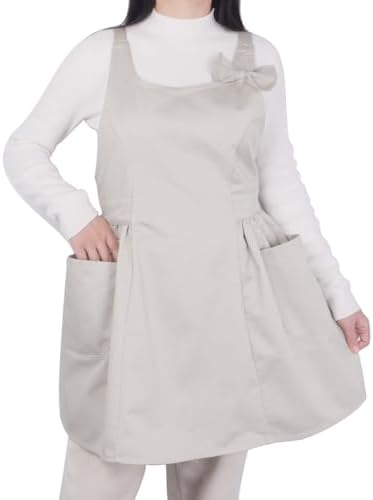 Love Potato Cute Bowknot Kitchen Cooking Gardening Cleaning Apron