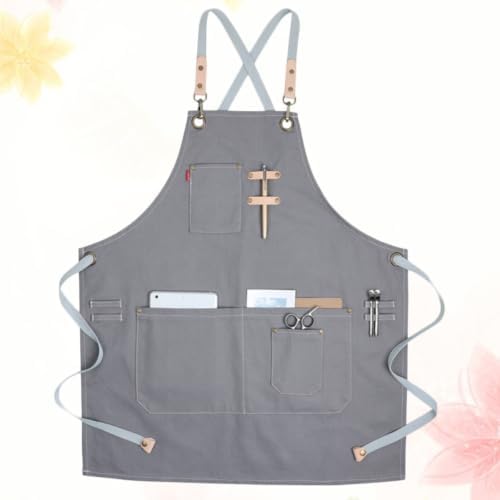 Nordic Industrial Style Canvas Cooking Apron and Adjustable Straps