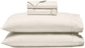 SUPERIOR Cotton Blend 600 TC Embroidered Hem Bed Sheets, Split King