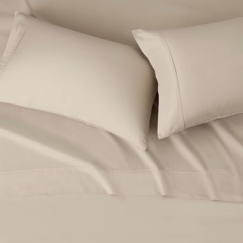 Taupe Queen (60"X80") Microfiber 4-Piece Sheet Set 17 Inch Deep Pocket