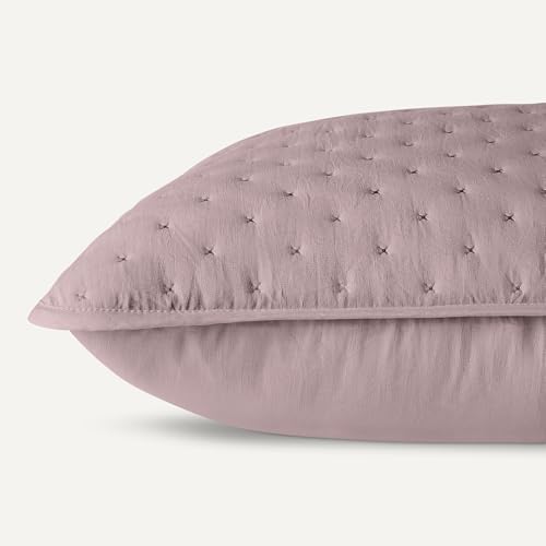Amazon Basics Brushed Microfiber Quilt Set, Extra Soft with Natural