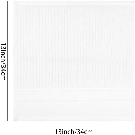 Striped Cotton Washcloths, Comfort 6 Pack Face Towels, Absorbent