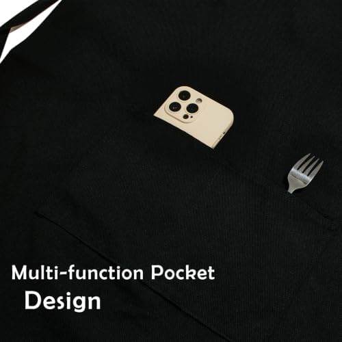 Unisex Chef Apron – Cross-Back, Large Pockets, Water-Resistant Cotton
