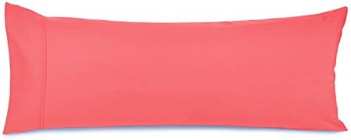 Nestl Soft Pillowcase Lightweight Coral Pink Microfiber Body Pillow